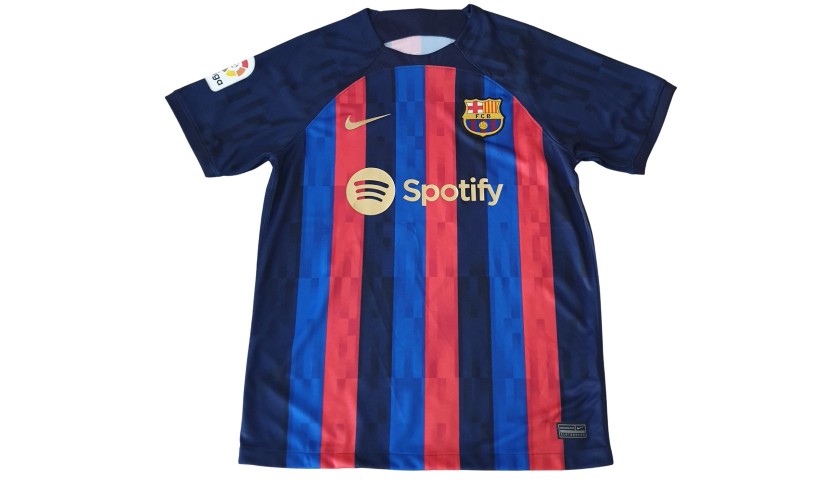 Barcelona Shirt, 2022/23 - Signed by Lewandowski - CharityStars