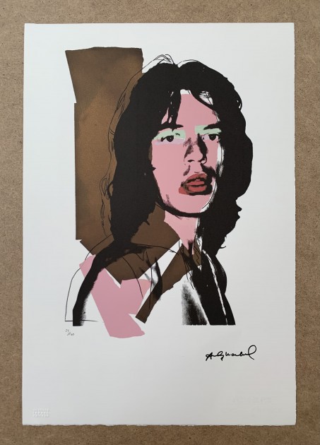 Andy Warhol Signed "Mick Jagger" 