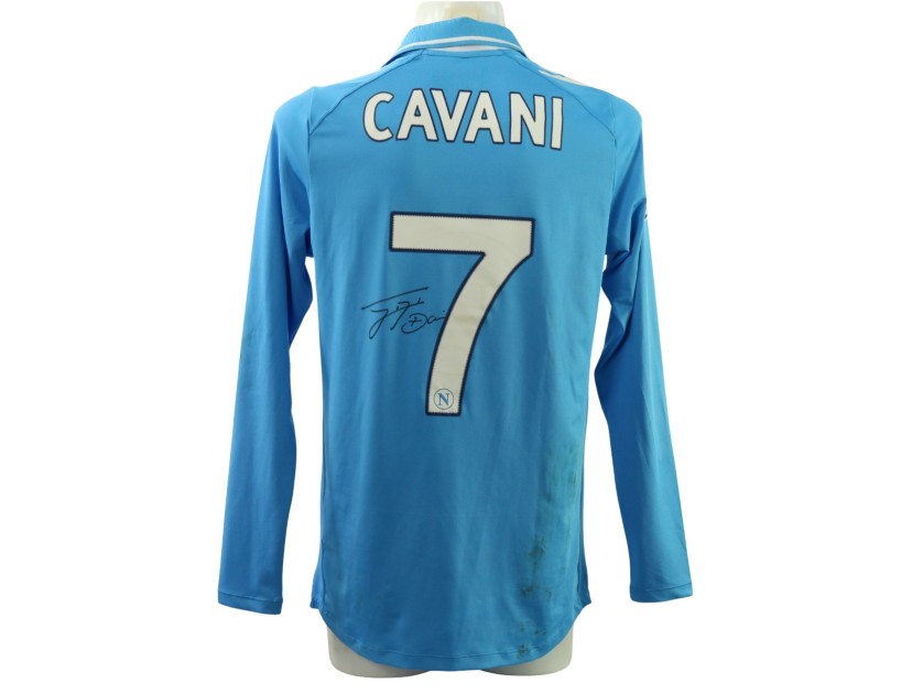 Cavani's Napoli Signed Match-Worn Shirt, 2011/12