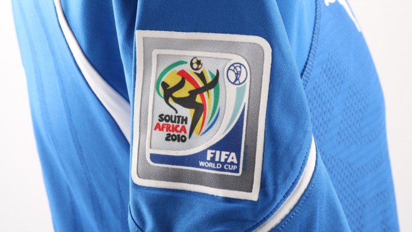 Pirlo's Italy Match-Issue/Worn Shirt, World Cup 2010 - CharityStars