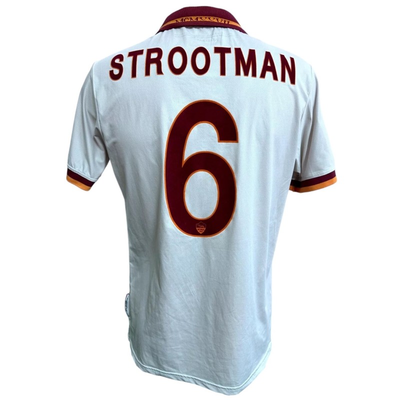 Strootman's Issued Shirt, Milan vs Roma 2013 - Sponsor Telethon