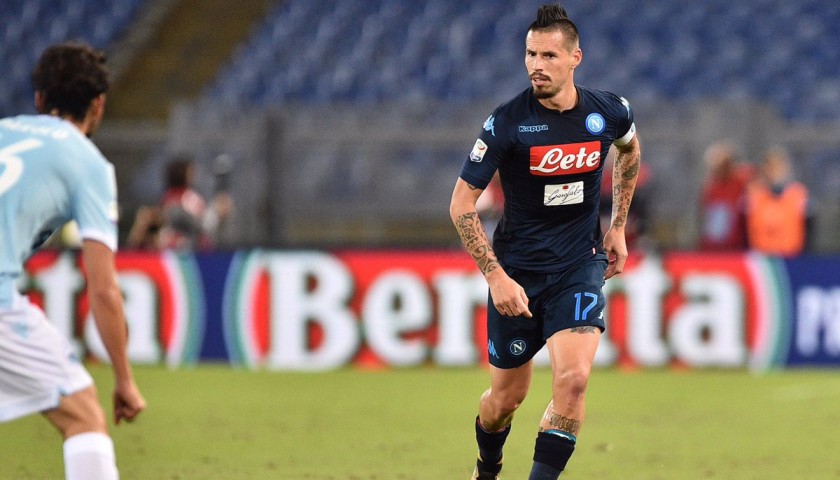 Hamsik's Match-Issued/Worn Napoli Shirt, Autographed 2017/18