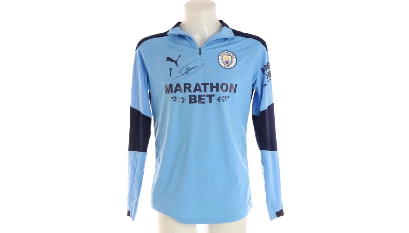 Sterling Manchester City AEROSWIFT PLAYER ISSUE 2017 2018 Jersey Shirt –  foreversoccerjerseys