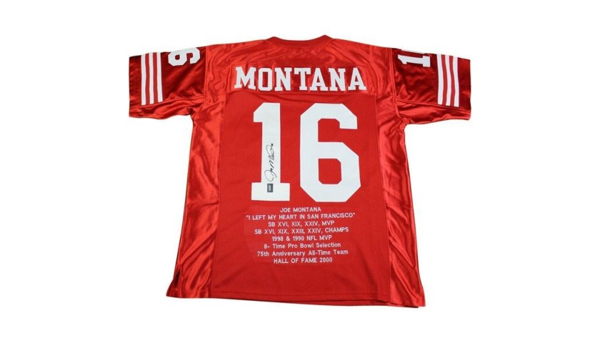 Joe Montana Hand Signed San Francisco 49ers Jersey 