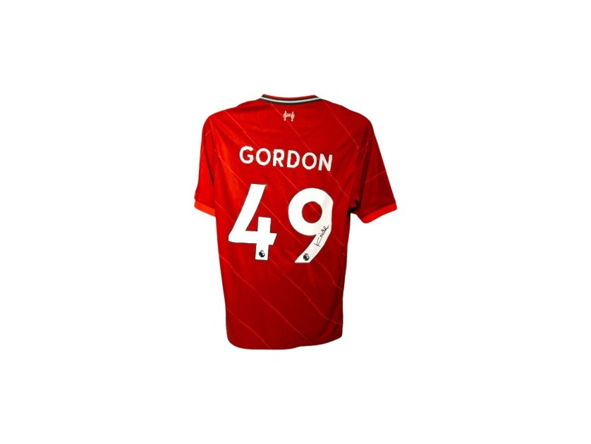 Kaide Gordon's Liverpool 2021/22 Signed Official Shirt