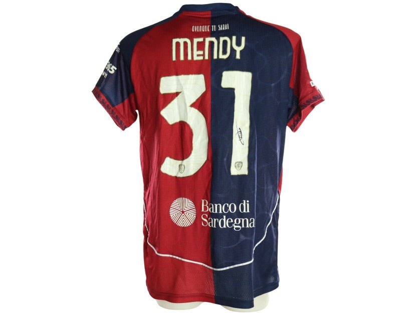 Mendy's Signed Unwashed Shirt, Cagliari vs Napoli 2026