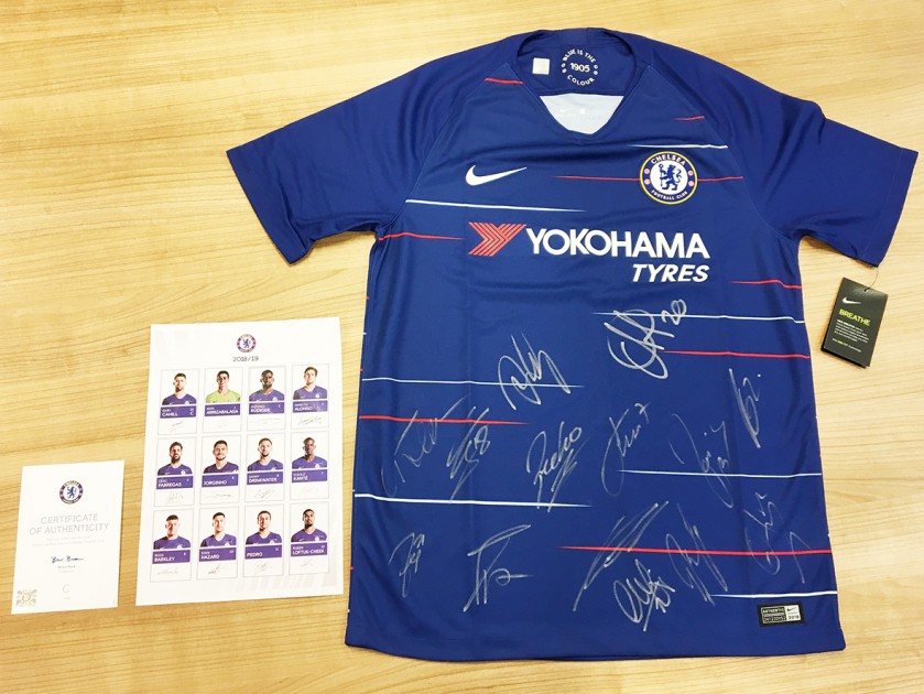 Official Chelsea FC Shirt Signed by the Team