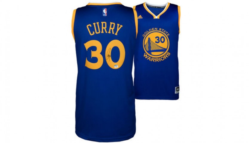 Stephen Curry Hand Signed Golden State Warriors Jersey