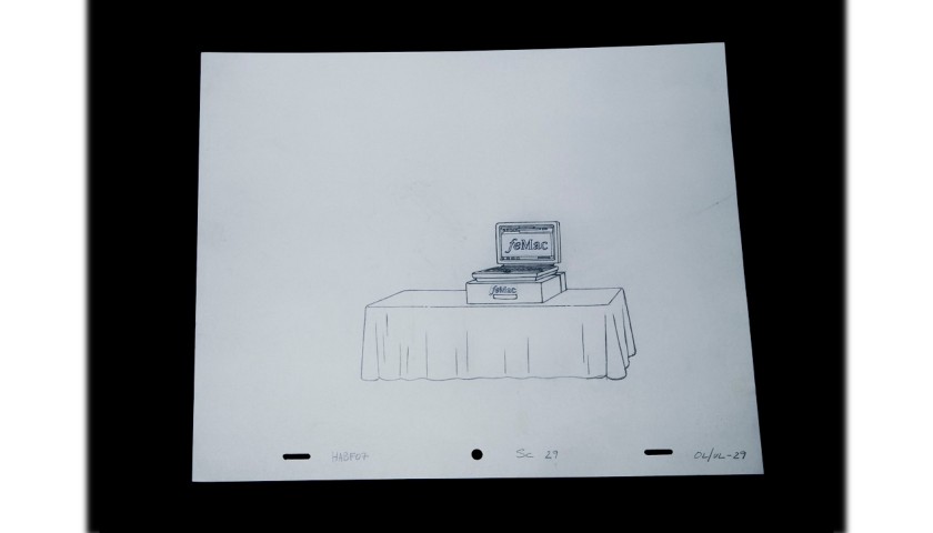The Simpsons - Original Drawing of FeMac Computer