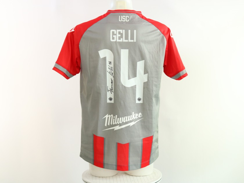 Gelli's Signed Unwashed Shirt, Cremonese vs Spezia Serie B Play-Off Finals 2025