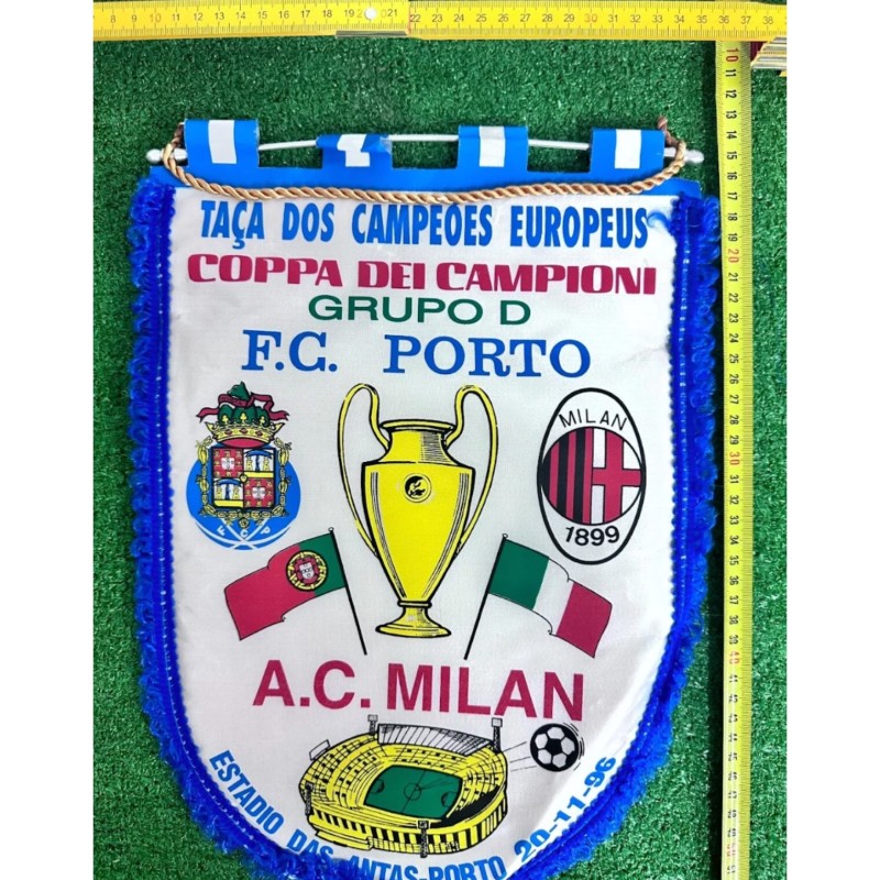 Porto vs Milan Official Pennant UCL 1996