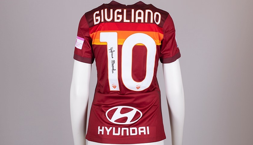 Giugliano's AS Roma Signed Shirt - Special Komen Italia