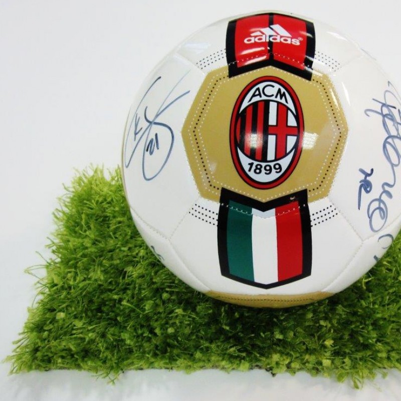 Official Milan matchball signed by players 2013/2014