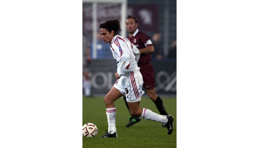 Inzaghi's AC Milan Signed Match Shirt, 2001/02