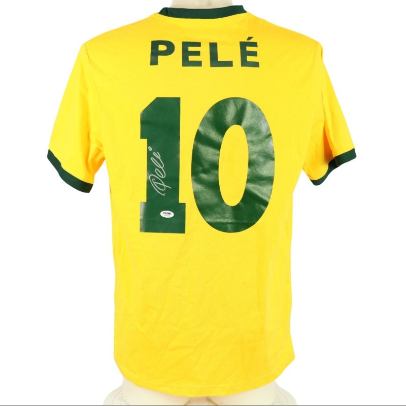 Maglia ufficiale Pele Brasile - Autografata con COA