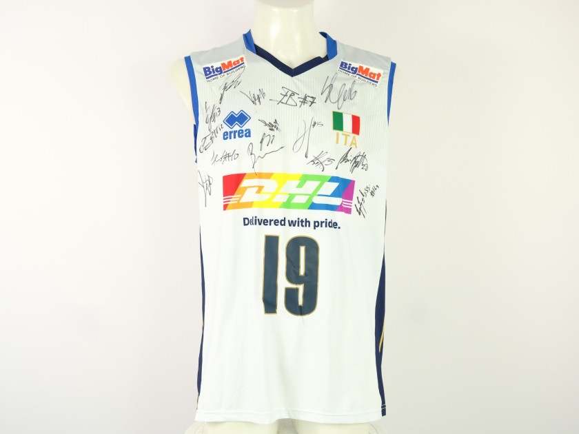 Men's National Team jersey at Eurovolley 2023 - Russo athlete - 2023 autographed by the team