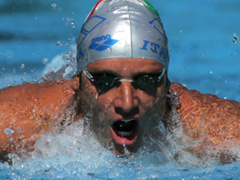 Una lezione di nuoto con Massimiliano Rosolino