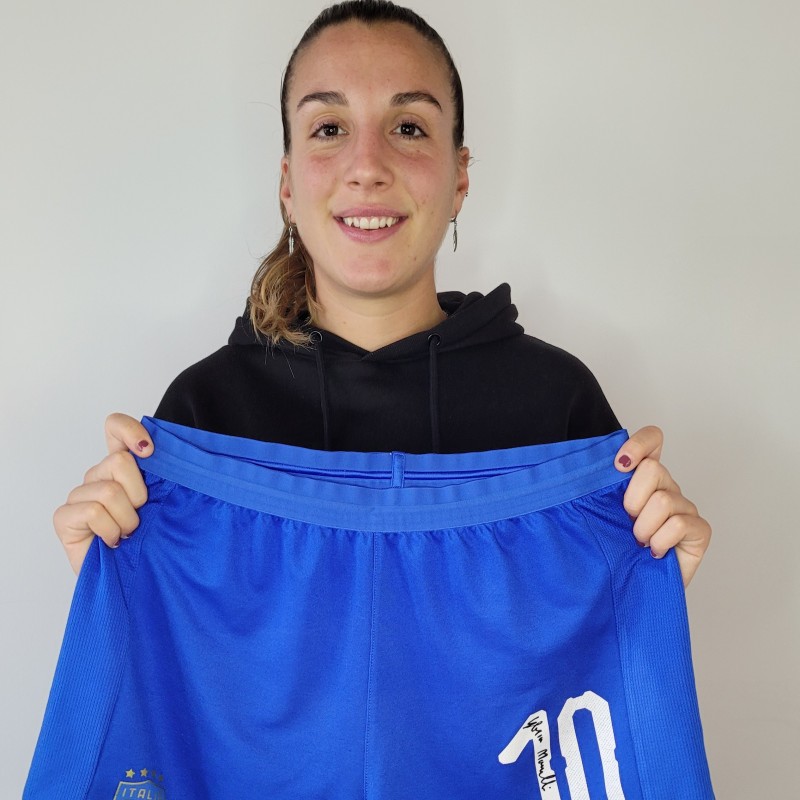 Marinelli's Italy U23 Signed Match Shorts, 2019 