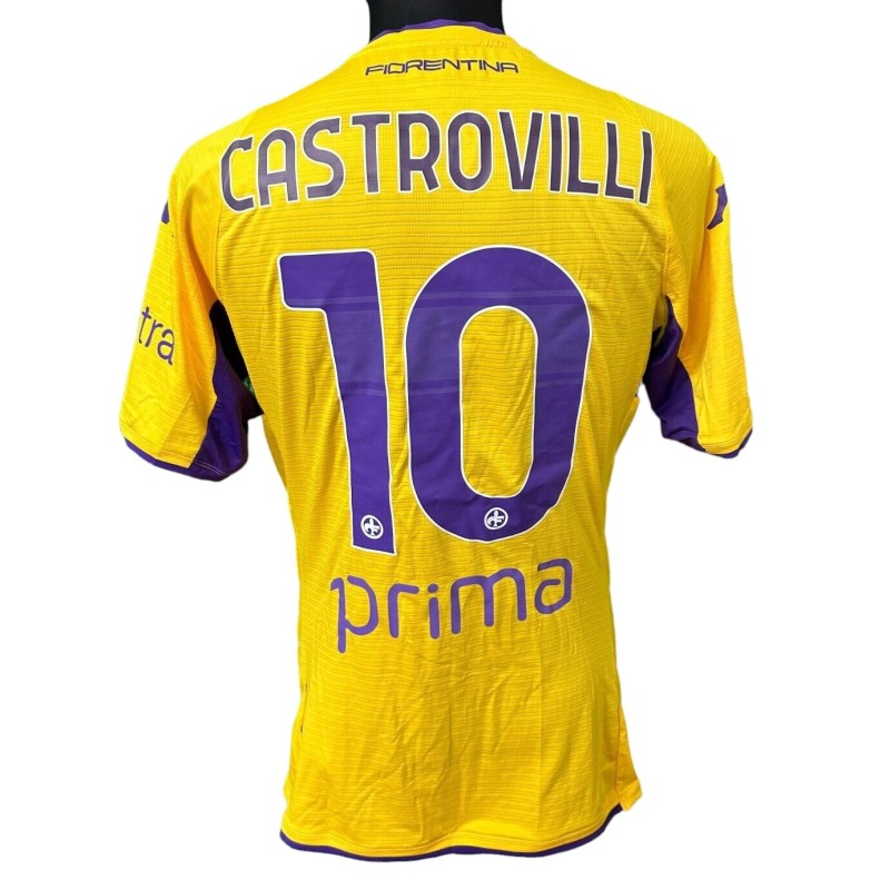 Castrovilli's Fiorentina Match Worn Shirt, 2021/22