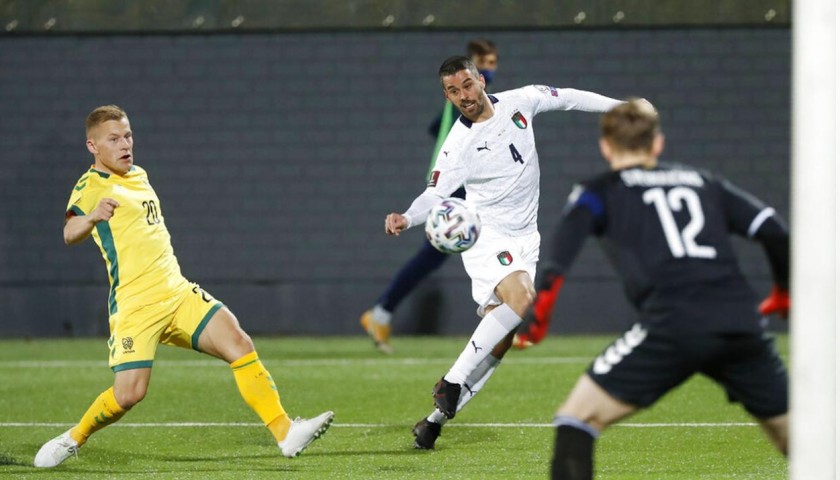 Spinazzola's Match Shorts, Lithuania-Italy 2021