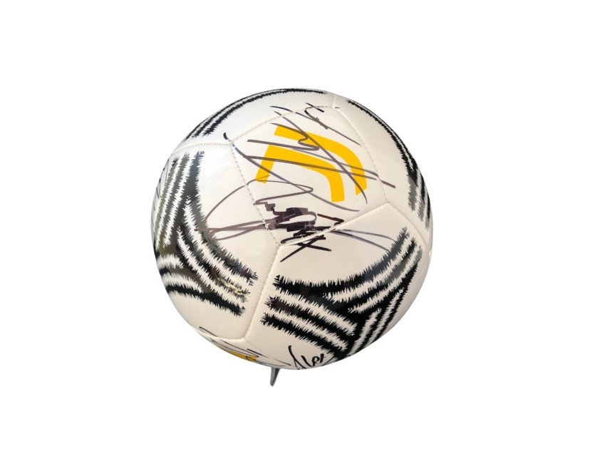 F.C. JUVENTUS - Pallone Ufficiale UCL 2020/21 Autografato Da Parte