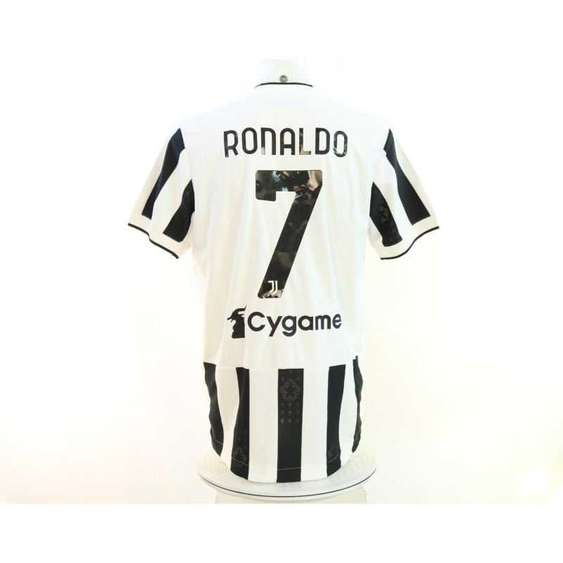 Cristiano Ronaldo's Juventus vs Barcelona Issued Shirt, Gamper Trophy 2021