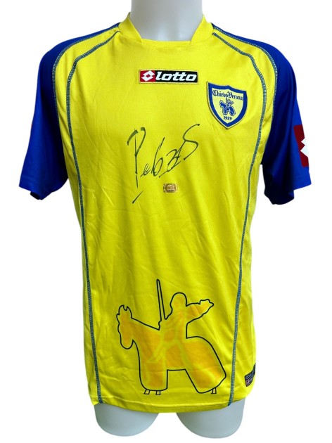 Pellissier's Chievo Verona Signed Official Shirt, 2005/06