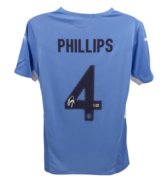 Kalvin Phillips' Manchester City Signed Replica Shirt