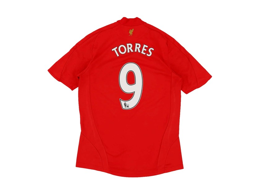 Maglia Liverpool 2008/09 Torres - Autografata con dedica personalizzata