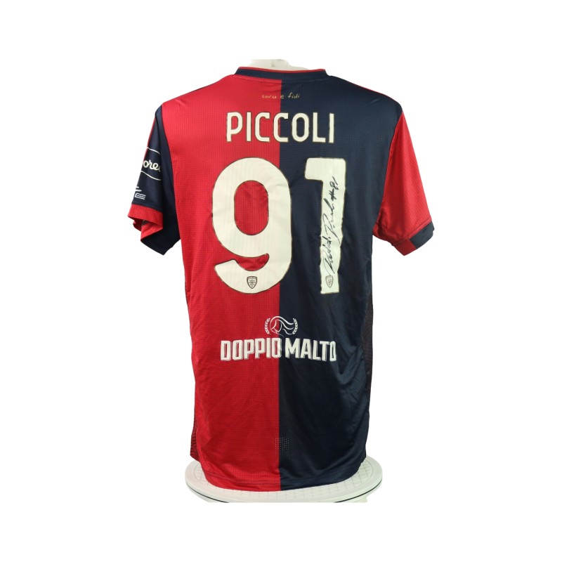 Piccoli's Signed Unwashed Shirt, Juventus vs Cagliari 2024