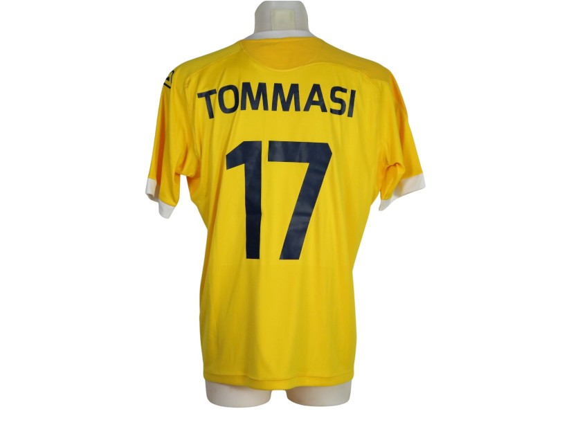 Tommasi's Signed Match-Worn Shirt, La Fiorita vs Linfield UCL 2017
