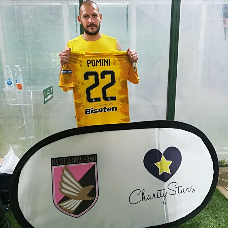 Pominis' Match-Worn and Signed Shirt from Palermo-Bari 2018