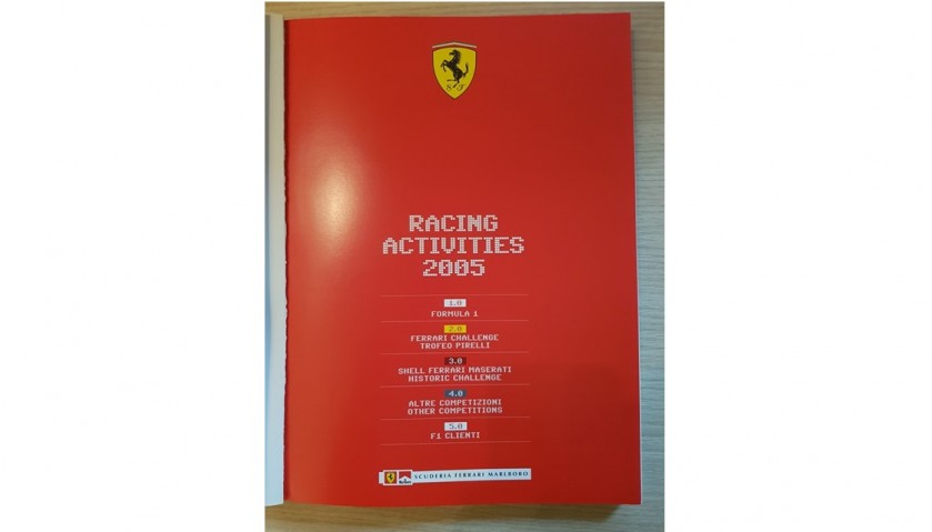 Ferrari "Racing Activities 2005" Yearbook Signed by Drivers and Staff
