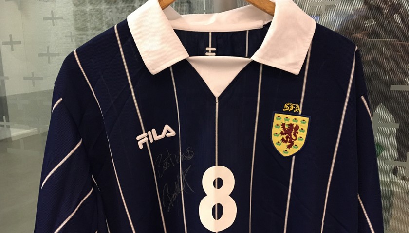 Paul Lambert donates signed Scotland football shirt