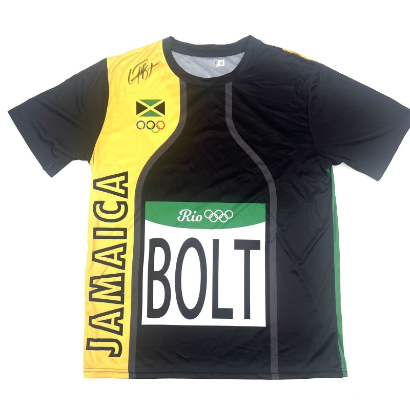 Maglia Usain Bolt Giamaica - Autografata