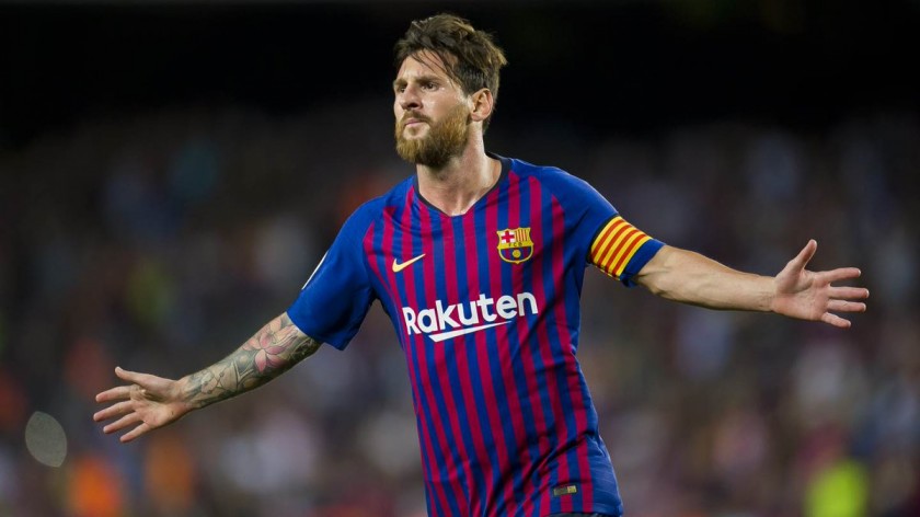 Official Barcelona Shirt, 2018/19 - Signed by Leo Messi