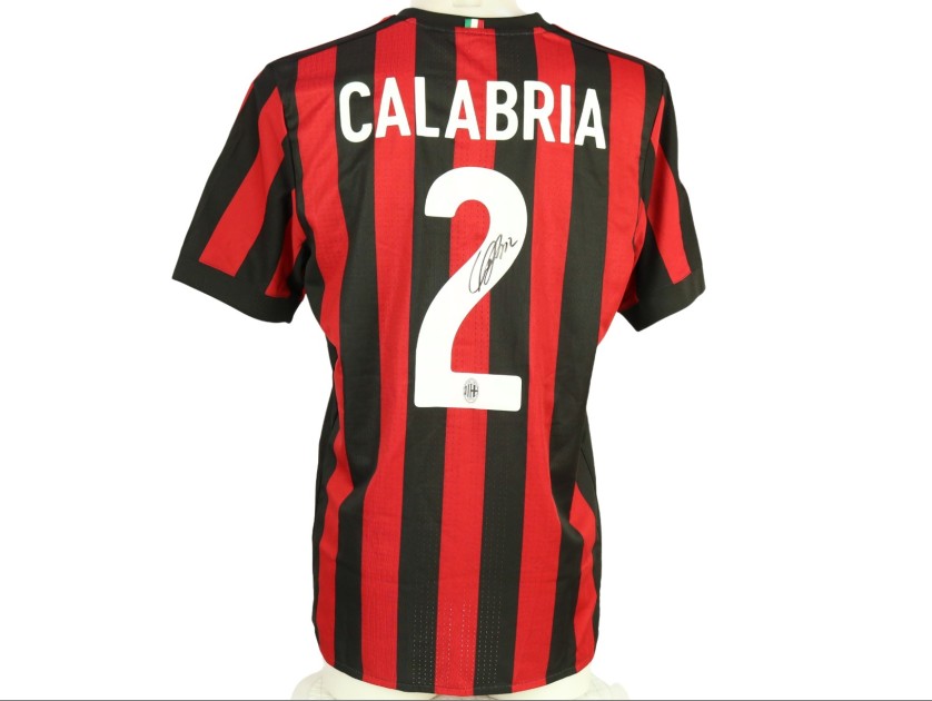 Calabria Official AC Milan Signed Shirt, 2017/18