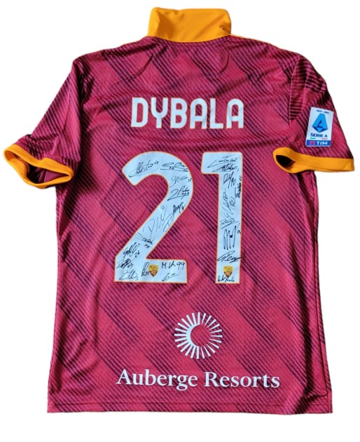 Dybala's Match-Issued Shirt, Lazio vs Roma 2023 - Signed by the players
