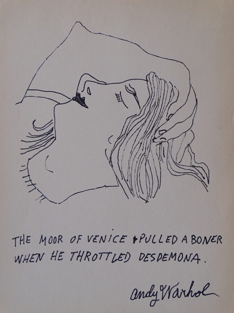 Andy Warhol Ink Drawing (Attributed)