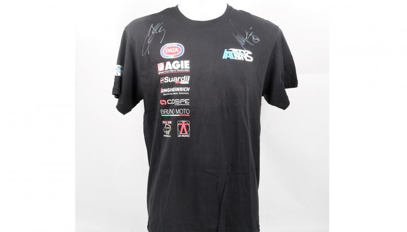 Official Italtrans Racing Team Shirt, Signed by Pasini and Locatelli