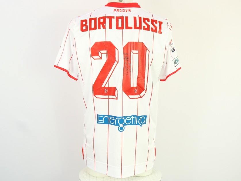 Bortolussi's unwashed Signed Shirt, Lumezzane vs Padova Shirt 2024 