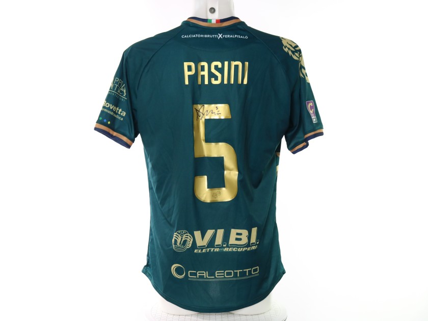 Pasini's Feralpisalò vs Virtus Verona CALCIATORIBRUTTI Unwashed Signed Shirt, 2025