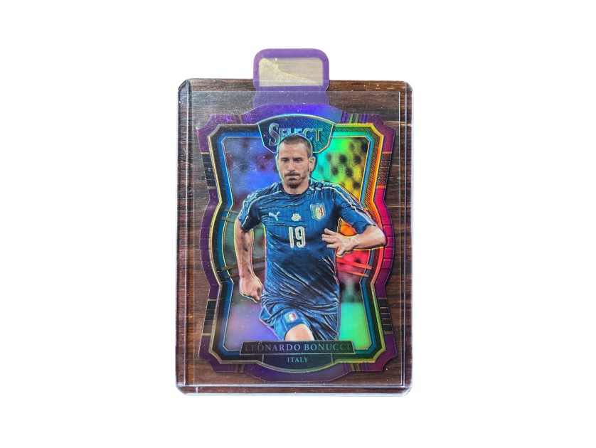 R - Leonardo Bonucci – Panini Select Prizm 2017/18 – Purple Prizm /149 – Numbered Card
