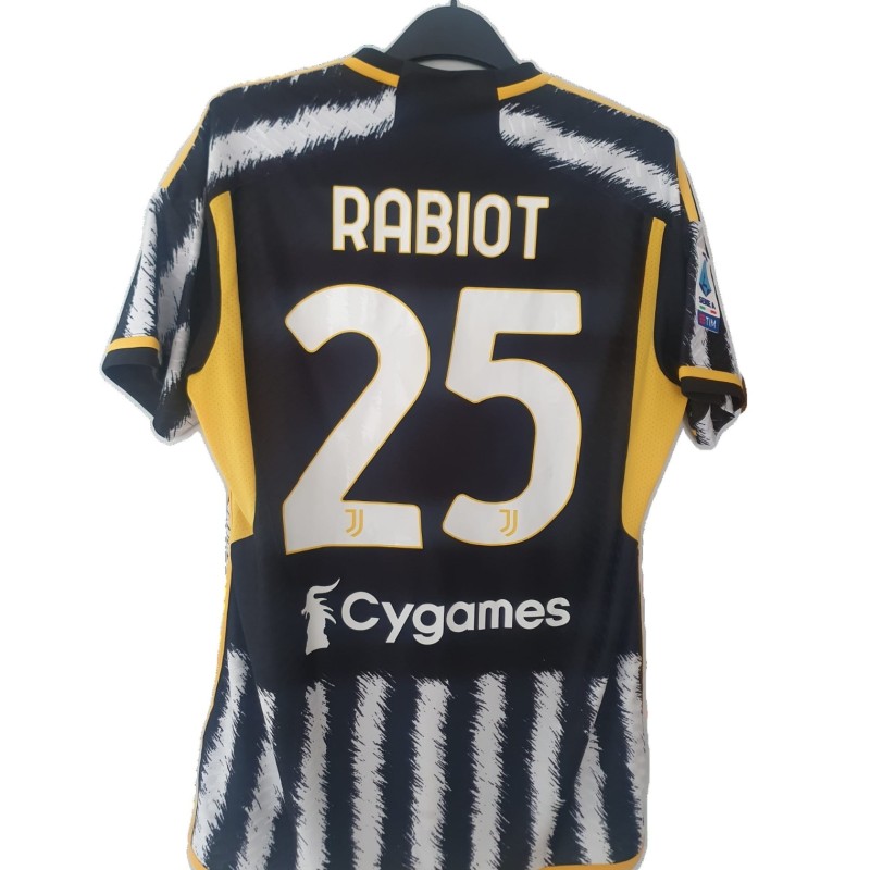 Maglia indossata Rabiot Juventus vs Sassuolo 2024