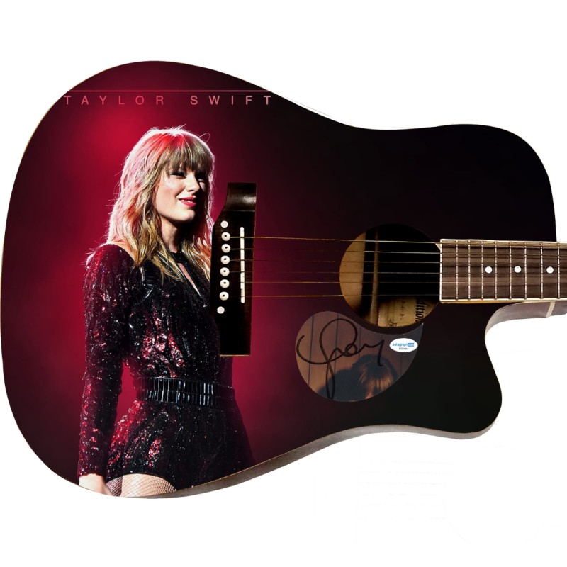 Taylor Swift Signed Custom "Artistic Elegance" Signature Edition Graphics Guitar