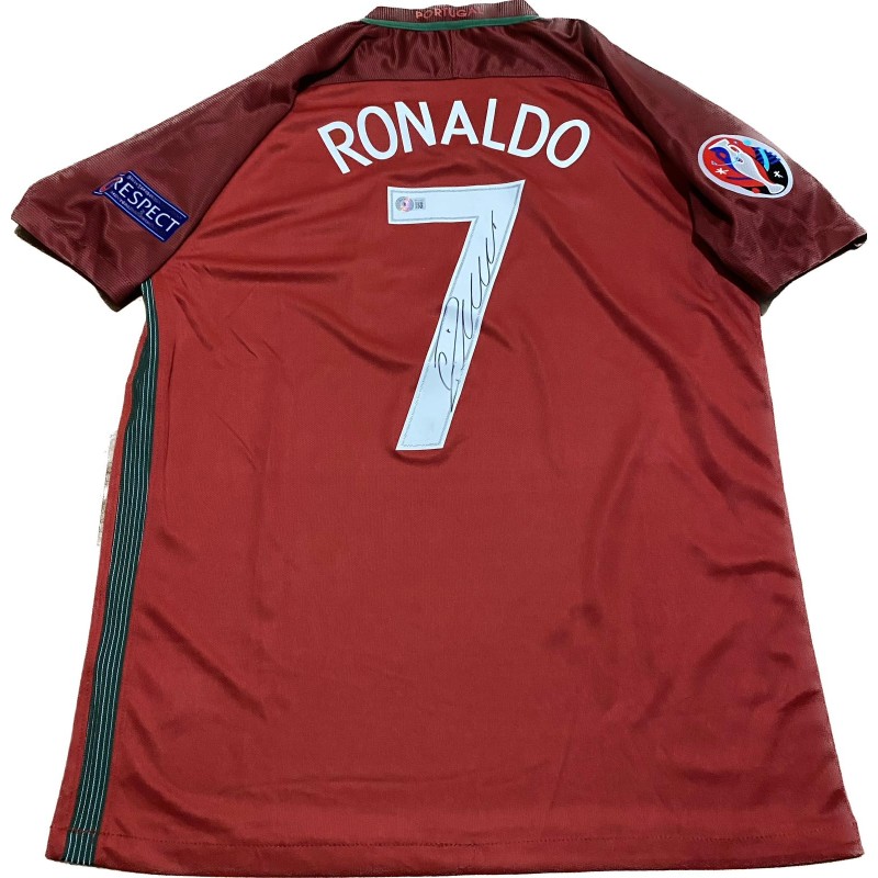 Cristiano Ronaldo's Portugal 2016 Signed Replica Shirt