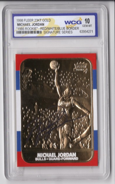 Michael Jordan Limited Edition Signature Series 1998 Gold Card