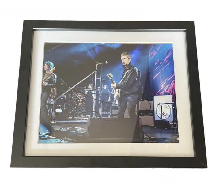 Noel Gallagher of Oasis Signed and Framed Photograph