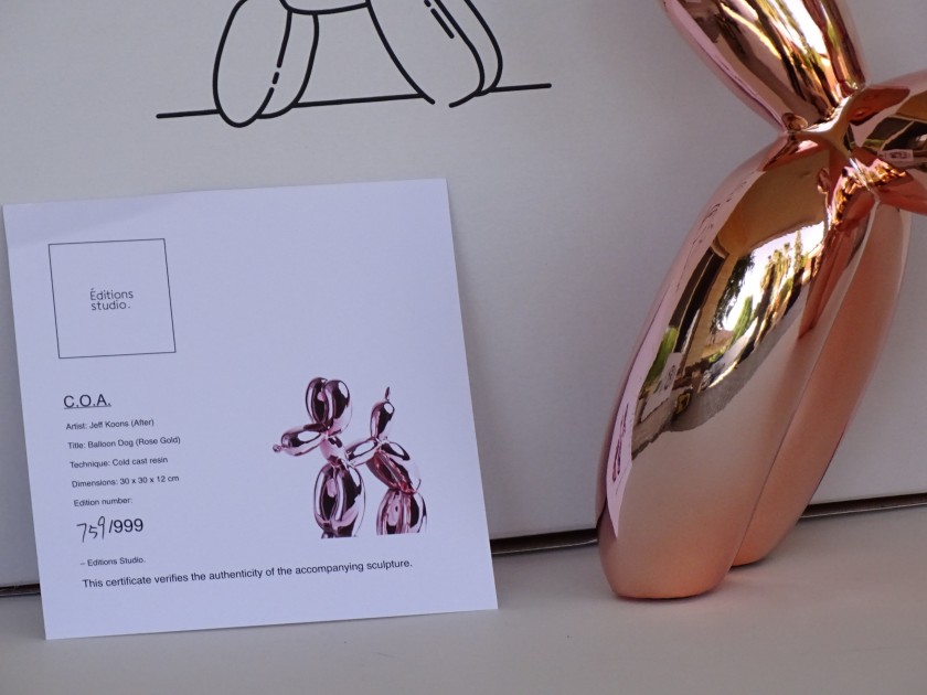 Jeff Koons Balloon Dog - CharityStars