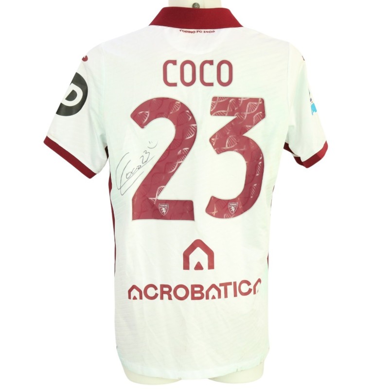 Coco's Signed Unwashed Shirt, Milan vs Torino 2024